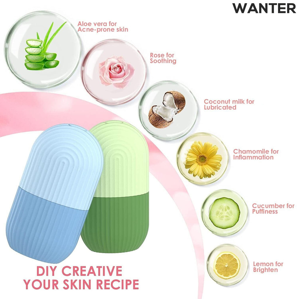 3 in 1 Silicon Face ice Roller